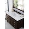 James Martin Vanities Brittany 48in Single Vanity, Burnished Mahogany w/ 3 CM White Zeus Quartz Top 650-V48-BNM-3WZ - alternate 2